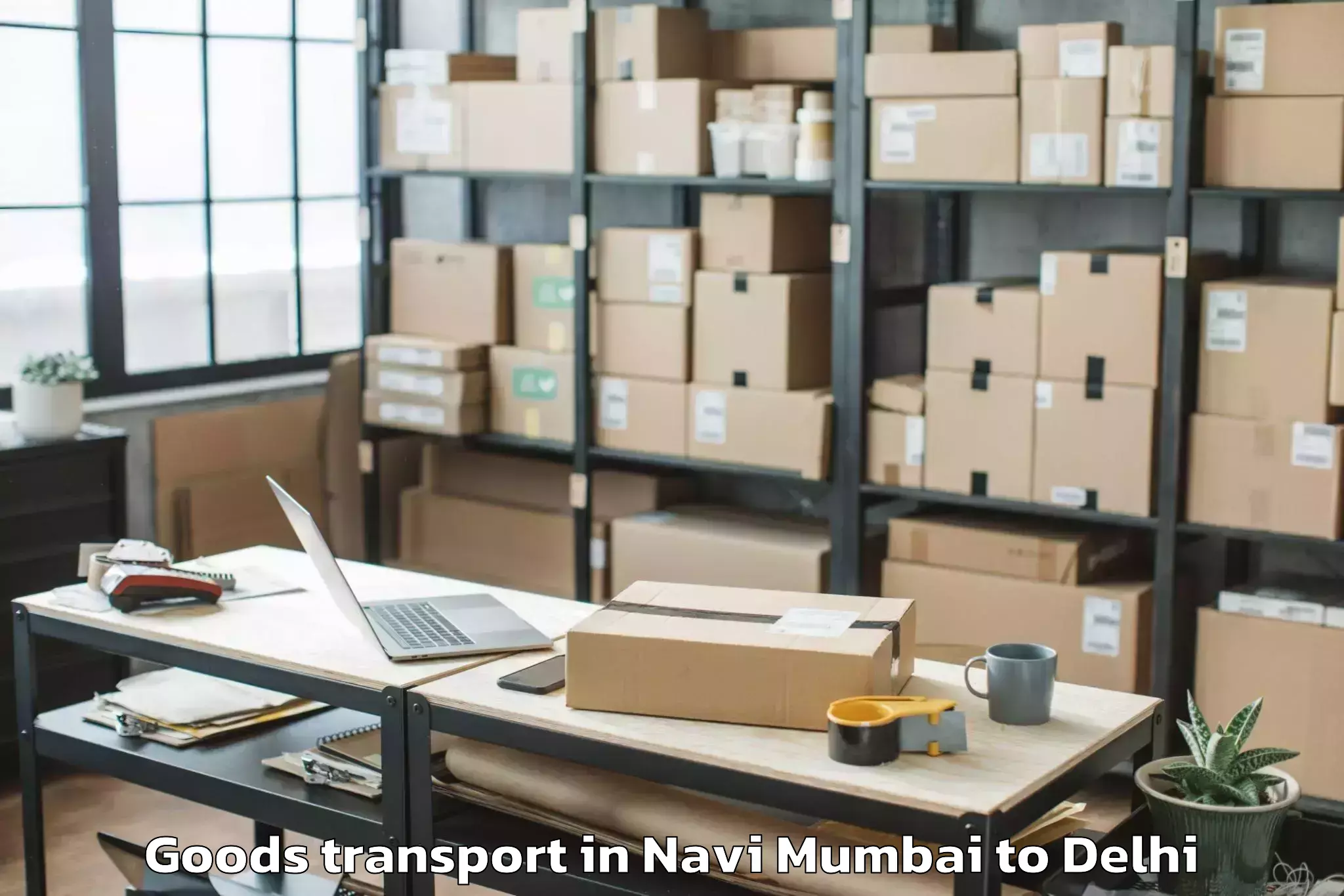 Easy Navi Mumbai to Badarpur Goods Transport Booking